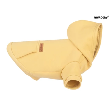 AP Texas kutya pulóver kapucnis sárga 25cm