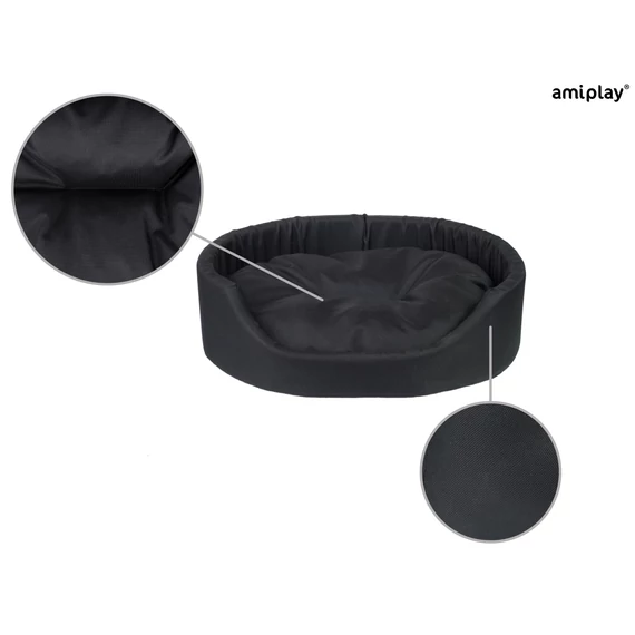 AP Basic Oval L 58*50*15cm fekete