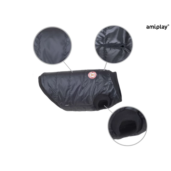 AP Jacket Bronx kutyakabát fekete 25cm