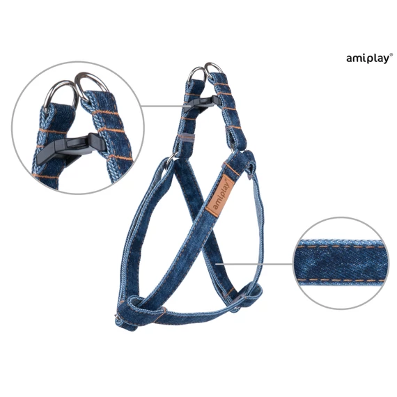 AP Denim Hám L 40 - 75*2cm sötétkék