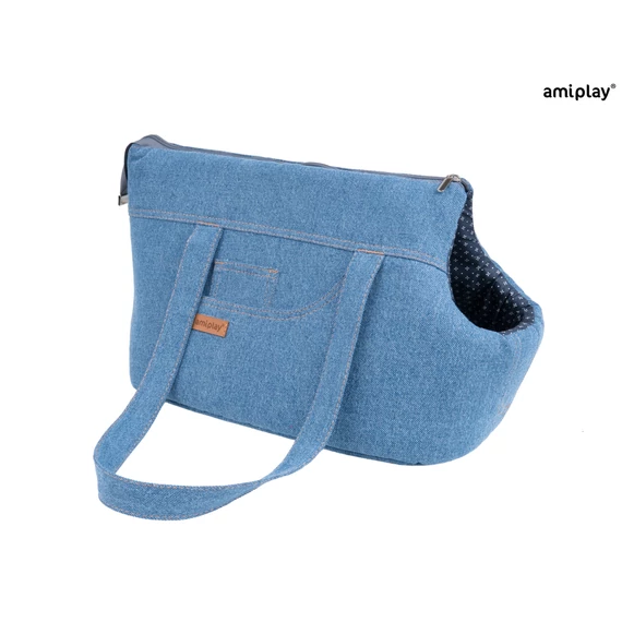 AP Denim Szállító táska L 42*26cm világoskék