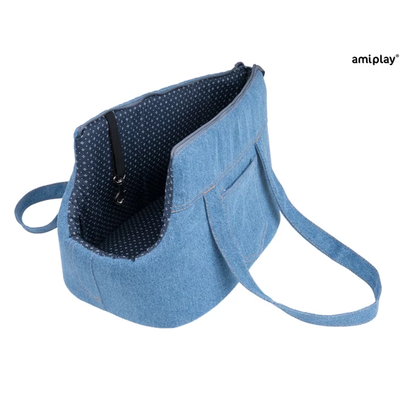 AP Denim Szállító táska L 42*26cm világoskék