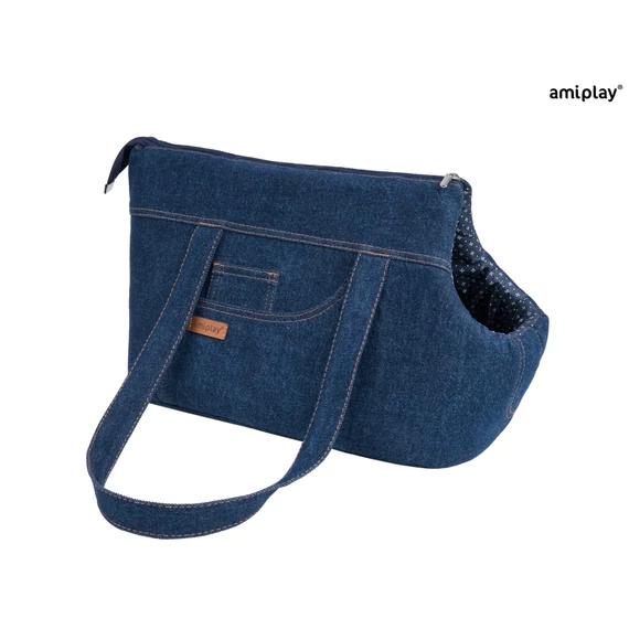 AP Denim Szállító táska L 42*26cm sötétkék