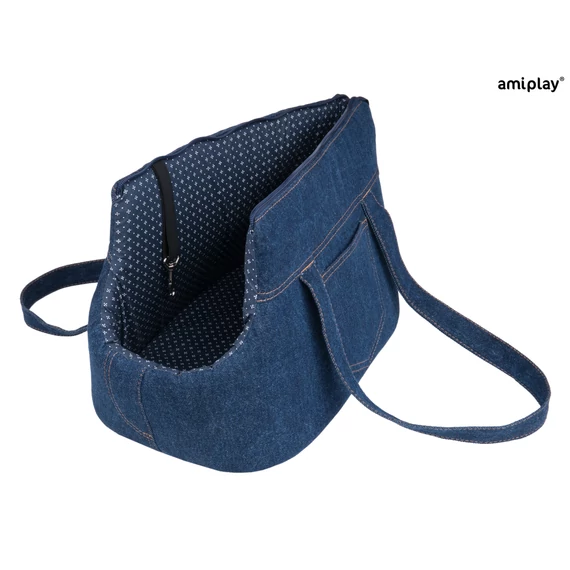 AP Denim Szállító táska L 42*26cm sötétkék