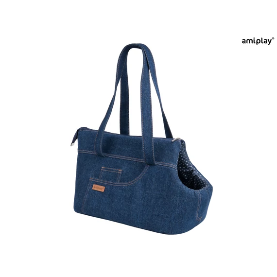 AP Denim Szállító táska L 42*26cm sötétkék