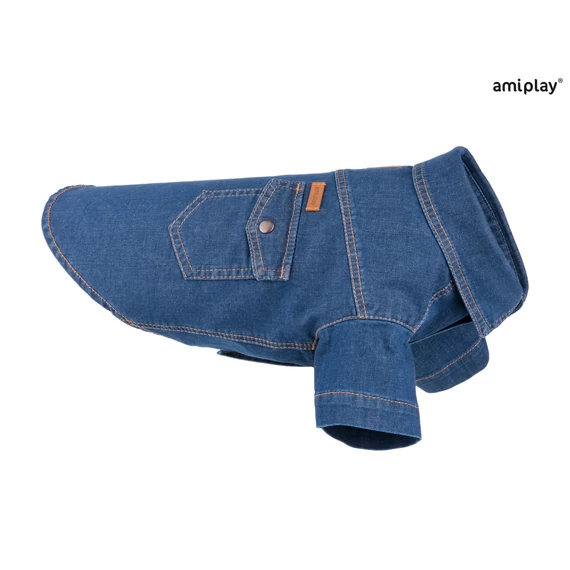 AP Denim kutya farmer póló 30cm sötétkék