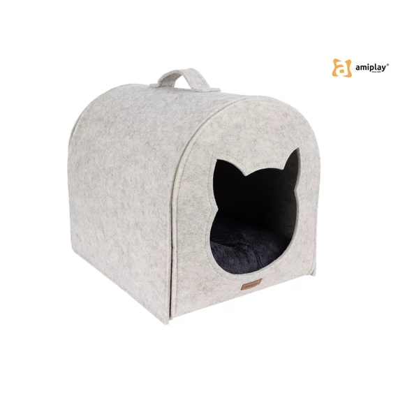 AP Hygge Cat House 2 in1 33*42*36cm bézs