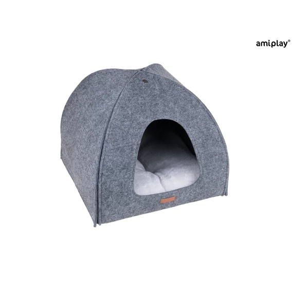 AP Hygge Cat Igloo 2 in1 38*38*38cm szürke