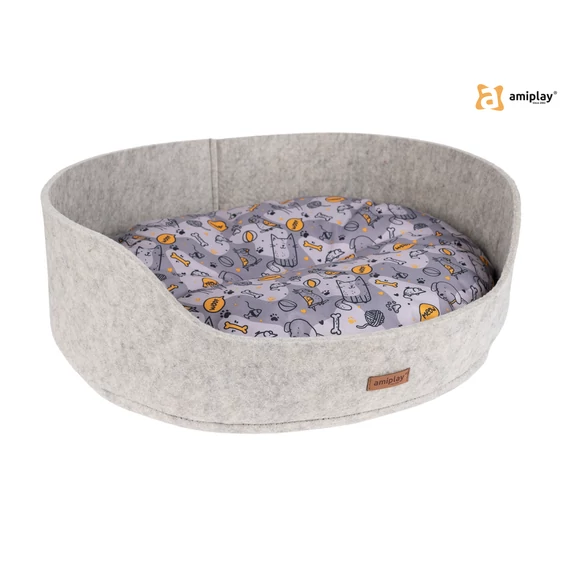 AP Hygge Oval S 2 in1 47*39*17cm bézs