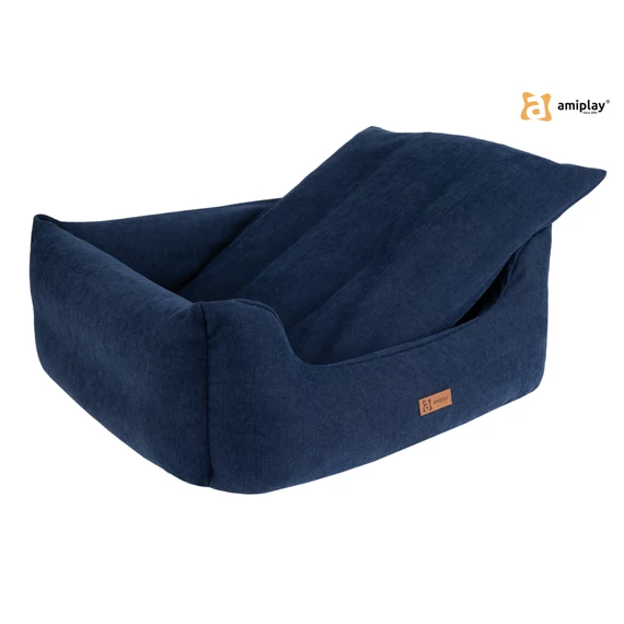AP Moni Sofa Huzat L sötétkék 78x64x19cm