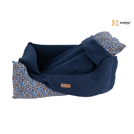 AP Moni Sofa Huzat M sötétkék 78x64x19cm