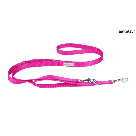 AP Samba póráz kiképző 7in1 L 100-200*2.5 pink