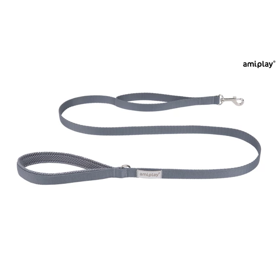 AP Samba póráz sima M 150*2cm szürke