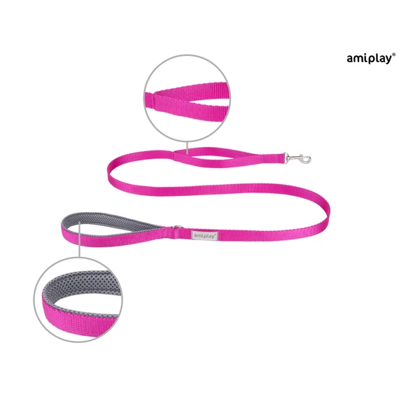 AP Samba póráz sima M 150*2cm pink
