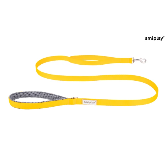 AP Samba póráz sima M 150*2cm sárga