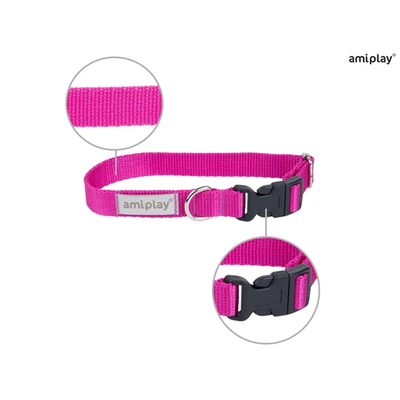 AP Samba nyakörv S 20-35*1,5cm pink