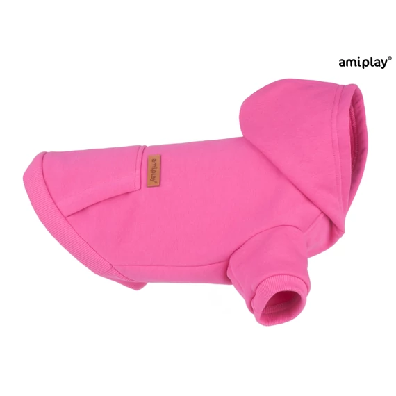 AP Texas kutya pulóver kapucnis pink 25cm